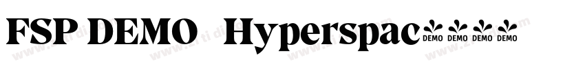 FSP DEMO   Hyperspac字体转换